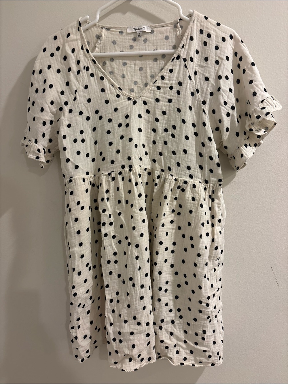 Polka Dot Madewell Babydoll Dress